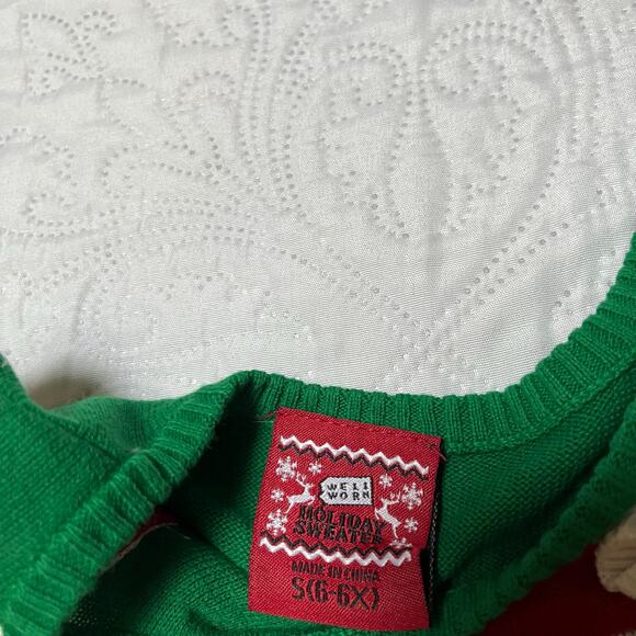 Well Worn Gingerbread Elf Holiday Sweater Dress Size 6 - Picture 4 of 6